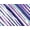 Grape Watercolor Stripe, variant on Roaman's Women's Plus Size Ultimate Cotton Crewneck Short Sleeve Swing Tee