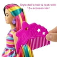 thumbnail image 4 of Barbie Totally Hair Fashion Doll with Heart Theme, Extra-Long Hair & 15 Styling Accessories, 4 of 7