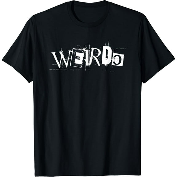 t-shirt WEIRDO Punk Emo Shirt | Funny Goth t-shirt mens t shirt，black，women，funny，misfits，men，journey