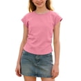 thumbnail image 5 of SHenli Toddler Girl Shirts 6t Letter Print Boat Neck Shirt Short Sleeve T-Shirt Comfy Basic Shirts First Day Of School Shirt Toddler, 5 of 5