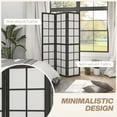 thumbnail image 4 of HOMCOM 3 Panel Room Divider, 5.6 ft Folding Privacy Screen, Black, 4 of 10