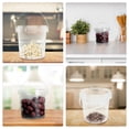 thumbnail image 2 of BRIGHTFUFU 6pcs Clear Bucket with Lid for Dustproof Storage Transparent Plastic, 2 of 8