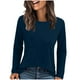 thumbnail image 3 of Tops túnica,Camiseta de manga larga a rayas para mujer, corte holgado e informal, cuello redondo, mezcla de poliéster, talla S, sopatenor, 3 of 9