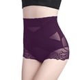 thumbnail image 1 of Gibobby Banda de sudoración para Calzoncillos de cintura alta para mujer, corsé posparto, levantamiento de cintura, escultura de cadera, pantalones corporales delgados para grasa (Morado, L), 1 of 5