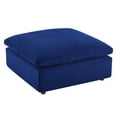 thumbnail image 4 of Modway Commix Down Filled Overstuffed Performance Velvet Ottoman in Navy, 4 of 8