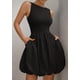 thumbnail image 4 of Vestido PRETTYGARDEN de Verano sin Mangas Mini Negro 2XL, 4 of 8