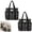 Black*2PCS, variant on Women's Americana Cut Out Tote Bag,Red Bandana Print Shoulder Tote Bag with Multiple Pockets,Large Capacity Casual Handbag for Daily Use
