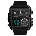 thumbnail image 1 of Reloj Impermeable For Hombre Con Correa Cuadrada Grande, 1 of 7