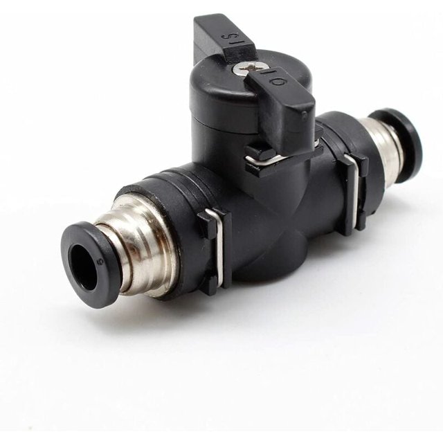 Conector neumático, conector neumático recto, Demeter de manguera conectable de 6 mm, válvula manual neumática puede controlar la apertura y cierre del líquido JAMW Sencillez