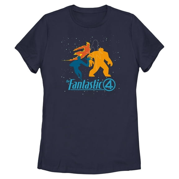 Womens The Fantastic Four: First Steps Heroes Silhouettes T Shirt