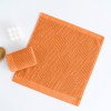 thumbnail image 1 of Toalla facial suave y absorbente de primera calidad | 35 x 35 cm, fibra de poliéster | Secado rápido, no suelta pelusa | Multiusos para spa, baño, gimnasio y viajes | Color naranja, 1 unidad, 1 of 7