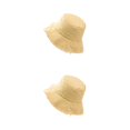 thumbnail image 2 of kurtrusly Bucket Hat Fashionable Sun Protection For Outdoor Activities Casual Comfort yellow 2Set, 2 of 6