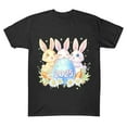 thumbnail image 5 of Inverlee Women's Easter Shirts Funny Bunny Eggs Graphic Tees Trendy Short Sleeve T Shirts Blouses Summer Round Neck Tunic Tops, 5 of 6