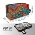 thumbnail image 4 of Goofa Mandala Colorful Printed Toiletry Bag with Handle,Large Capacity Travel Makeup Cosmetic Bag for Women, Carry on Airport Airline Compliant Bag, 4 of 9