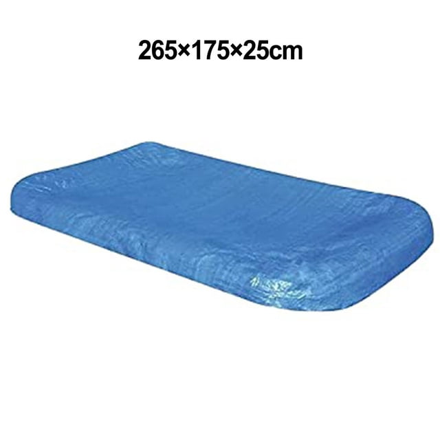 Rectangular Pool Cover Protective Windproof Rainproof for Inflatable Pool 265×175×25cm