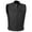 Black, variant on SOA Men's Leather Armor Motorcycle Vest - 100% Genuine Cowhide Biker Vest Black XL