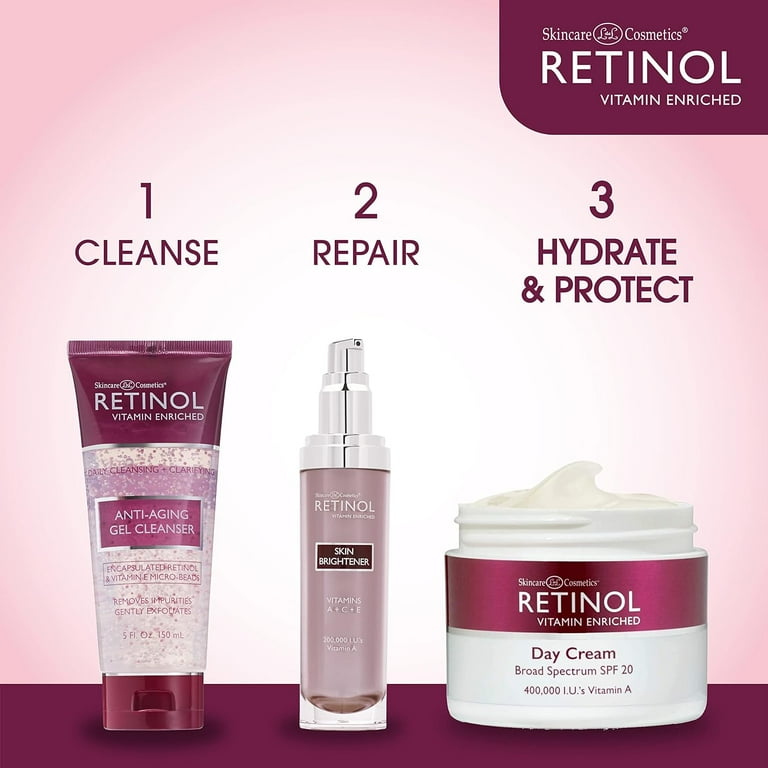 Retinol SPF Face Cream, Brightening Moisturizer With SPF 20