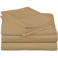 thumbnail image 2 of D.N.G. BEDDINGS Luxury 4 Piece Sheet Set with 6 Inch Deep Pocket 800 Thread Count 100% Egyptian Cotton Solid Taupe Color Twin XL Size, 2 of 4
