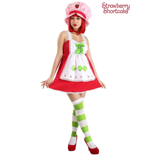Sassy Strawberry Shortcake Women's Costume | Made by Us Costumes | Adult | Womens | S | Green/Red/White | FUN Costumes