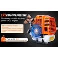 thumbnail image 4 of Floseru 5 in 1Gas Weed Wacker，62cc 2 Stroke Full-Functional Petrol Hedge Trimmer,Gas Weed Eater,Grass Cutter Machine,Straight Shaft Grass Trimmer Cordless for Gardening, 4 of 8