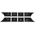 thumbnail image 1 of Center Console Air Condition Button Stickers AC Climate Control Cover Trim Set Black for Mercedes-Benz C300 2008-2014, 1 of 7