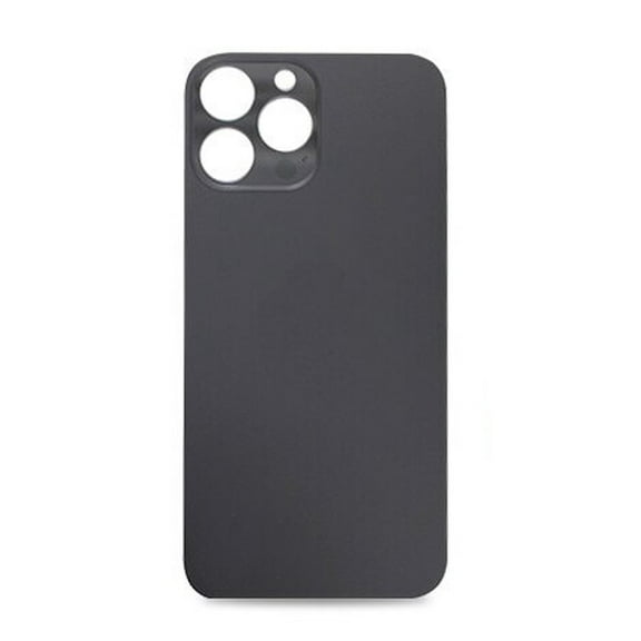 For iPhone 14 Pro Max Plain Glass Back Replacement in Space Black