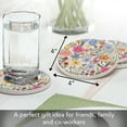 thumbnail image 7 of Thirstystone Wild Meadow Floral 4-Pack Round Absorbent Stone Coasters, 7 of 7