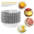 thumbnail image 4 of Shisuyan Flower Shape Chrysanthemum Egg Tart Molds Baking 30Pcs 2.8In, 4 of 8