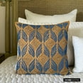 thumbnail image 6 of Cushion Covers, Decorative Pillow Covers 18x18 inch (45x45 cm) Blue, Silk Throw Pillow Covers, Handmade Pillow Covers, Geometric Pillow Covers, Contemporary Style - Moroccan Blue, 6 of 9
