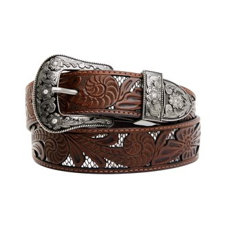 Shyanne Women\'s Lasy Cream Floral Western Belt - SASP21BT5 Shyanne Women main image 2
