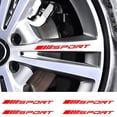thumbnail image 2 of Sport Decal Sticker Wheels Rims Racing Car Sticker Self Adhesive Car Door Rims Wheel Hub Decal Accessories 4PCS , Red, 2 of 6