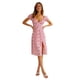 thumbnail image 1 of Cismea - Maxi Vestido de Verano para Mujer, Informal, Bohemio, Floral, Cuello en V, Manga Corta, Dobladillo con Volantes, Dividido, Vestidos Largos de Playa（Azul） Cismea falda, 1 of 6