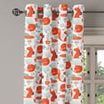 thumbnail image 3 of Ambesonne Fox Grommet Curtain, Forest Animals and Foliage, 50" x 54", Dark Coral Almond Green, 3 of 6