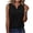 Black, variant on CHGBMOK Womens Tank Top Button V Neck Sleeveless Solid Summer Top Trendy Comfry Loose Casual Tank