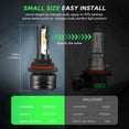 thumbnail image 5 of For Nissan Juke 2011 2012 2013 2014 LED Headlight Bulbs 9007 HB5 High and Low Beam 2pcs, 5 of 10