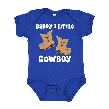 

Inktastic Daddys Little Cowboy Western Boots Boys Gift Baby Boy Bodysuit