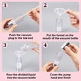 thumbnail image 4 of 6 botellas vacías con bomba de vacío, 3 tamaños, 15 ml, 30 ml, 50 ml (0,5 oz, 1 oz, 1,69 oz), con cabezal plateado, rellenables., 4 of 6