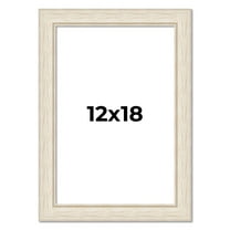 12x18 Frame White Real Wood Picture Frame Width 1.75 inches | Interior Frame Depth 0.5 inches |