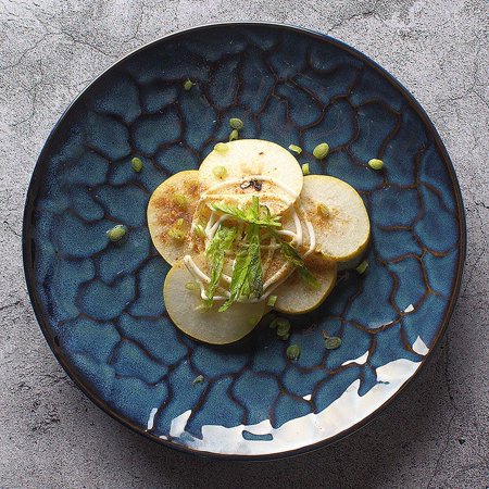 

1pc Retro Dinner Plate Set High-value Ceramic Dish Set