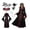Red, variant on Vampire Costume, Draculaura Costume, Medieval Dress Costume, Womens Halloween Vampire Costume Medieval Gothic Dress Set for Cosplay Party Carnival Dress Up and Themed Holiday Gathering