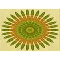 thumbnail image 1 of Ahgly Company Machine Washable Indoor Rectangle Transitional Dark Golden Rod Brown Area Rugs, 2' x 3', 1 of 7