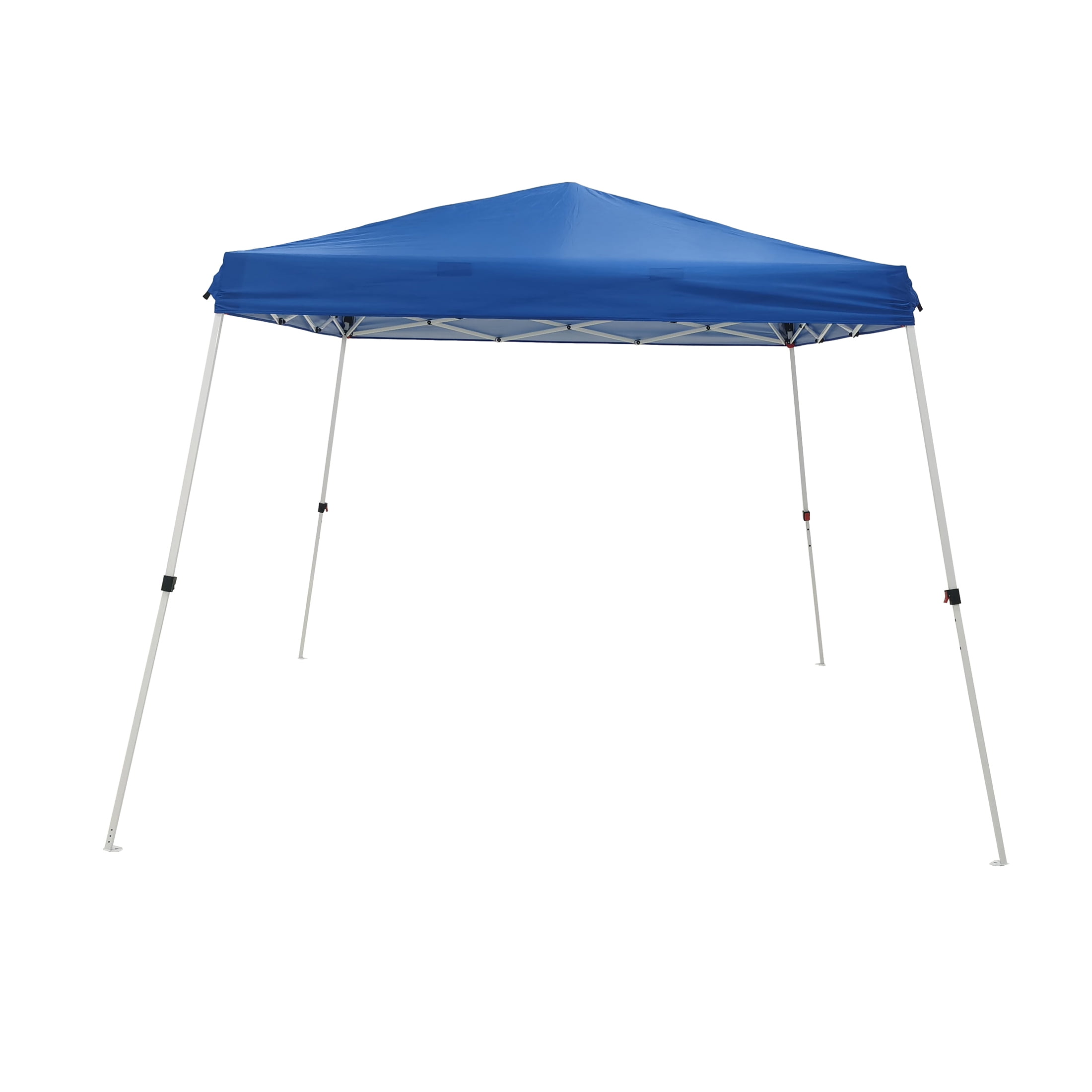 10'x10' Instant Slant Leg Canopy Blue Outdoor Event Camp Tent Sun Shade Protect 