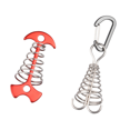 thumbnail image 2 of Clous de Fixation en Alliage d'Aluminium en Forme d'Échelle de Poisson pour camping en Plein Air (C, style) 10 Pcs, 2 of 5