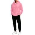 thumbnail image 5 of XUNKUSGA Mens Sweatsuit 2 Piece Set Fashion Hooded Sweatshirt and Joggers Set Casual Outfits for Men Hoodie Sweatsuit Sets Casual Jogging Athletic Suits Pink XS, 5 of 6