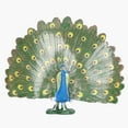thumbnail image 1 of Modelo de pavo real pequeño, modelo de pavo real de simulación, figura de pavo real simulada, estatua de pavo real, integración perfecta, 1 of 14