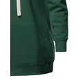 thumbnail image 4 of A2Y Women's Relax Fit Long Sleeve Kangaroo Pockets Hoodie Sweatshirts Huntergreen S, 4 of 6