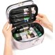 thumbnail image 3 of Makeup bag Cosmetic bag 3 Pcs Marble Makeup Bag Set Travel Makeup Bags for Women PU Leather Make Up Bag Makeup Pouch for Girls, Portable Waterproof Fo, 3 of 4