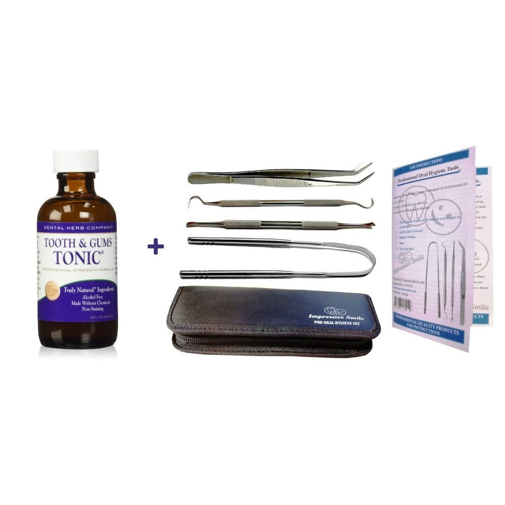Pro Oral Hygiene Kit + Travel Size Tooth and Gums Tonic - Walmart.com