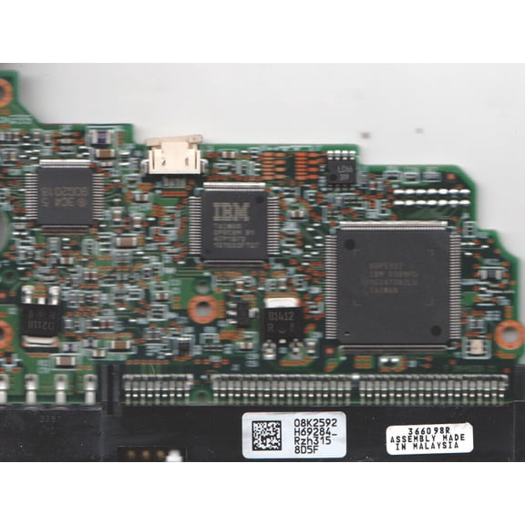 IC35L060AVV207-0, 08K2592 H69284_, PN 13G0222, Hitachi 60GB SATA 3.5 PCB
