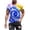 Blue—Tshirt for Men, variant on BVOFAR Tie Dye T Shirts for Men Big and Tall Short Sleeve Hip Hop Tees Funny Hippies T-Shirts for Men Green XXXL